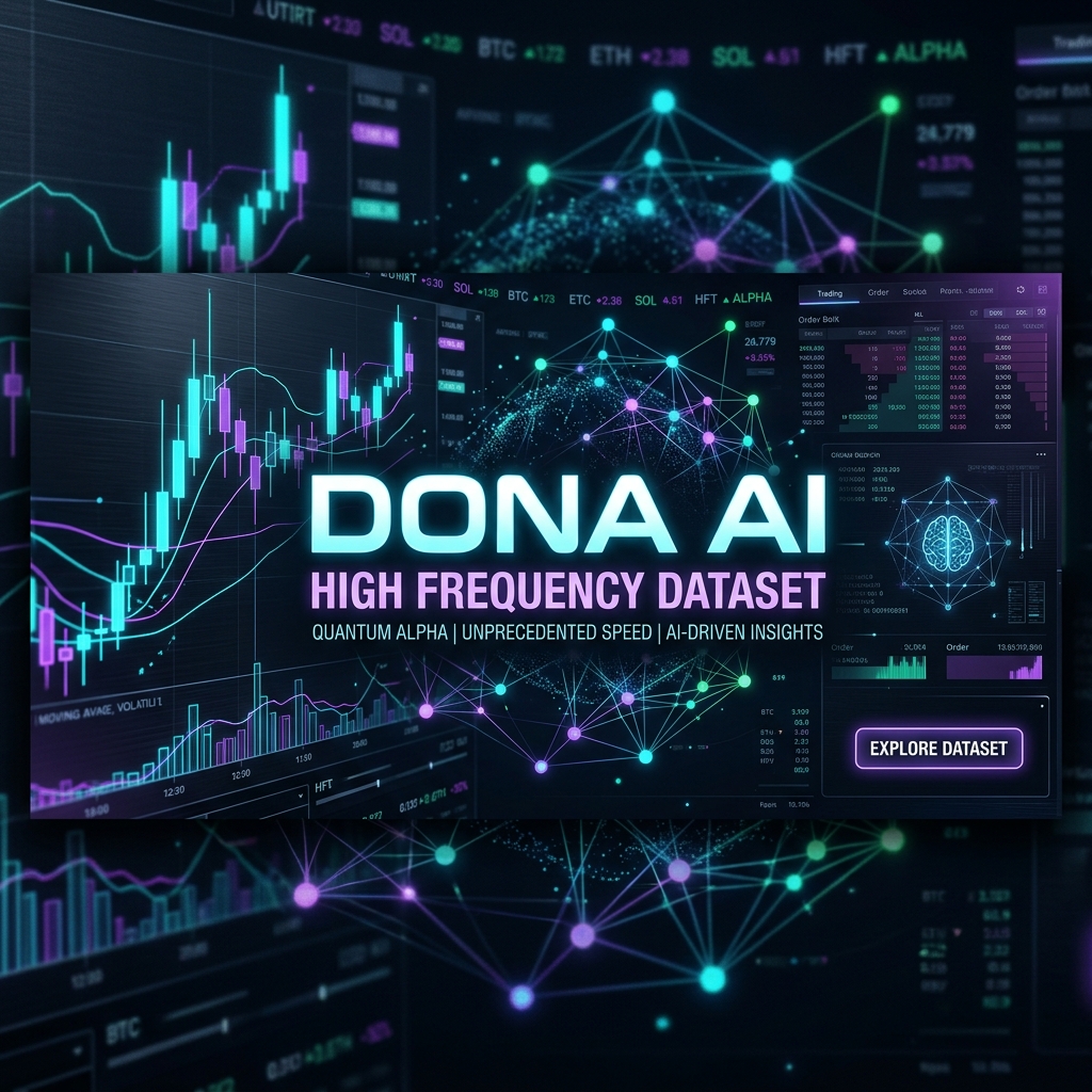 Dona AI: Evolved HFT RL Trading Agent and L2 Deep Book Dataset Launched on Whop